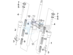 Beverly 250 (USA) USA drawing Fork components (Escorts)