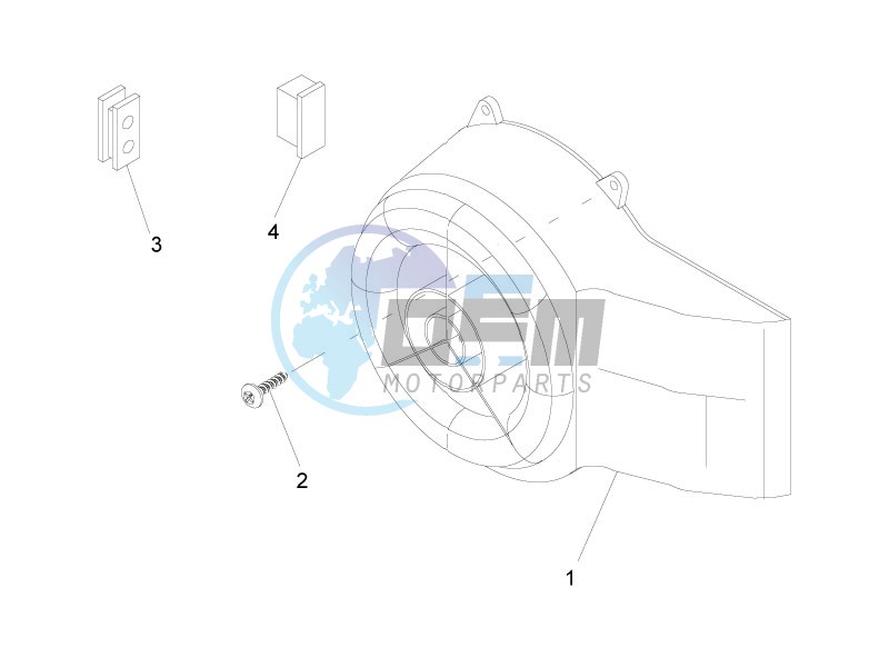 Flywheel magneto cover - Oil filter