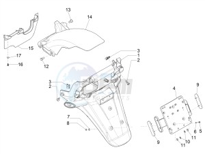 MP3 500 MAXI SPORT-BUSINESS-ADVANCED E4 ABS (EMEA-APAC) drawing Rear cover - Splash guard