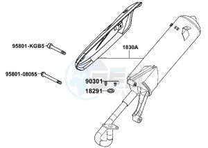 AGILITY FAT 50cc12 inch Netherlands drawing Exhaust