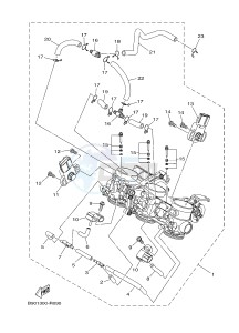 MTN850 MTN-850D MT-09 SP (B6C1) drawing INTAKE