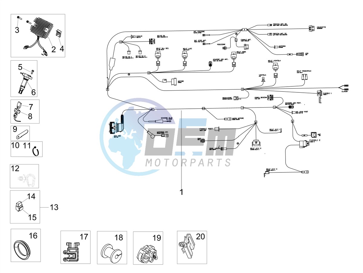 Front electrical system