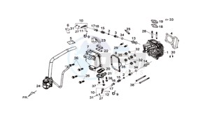 SYMPHONY ST 125 drawing CYLINDER HEAD CPL