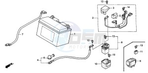 CBR600FS drawing BATTERY