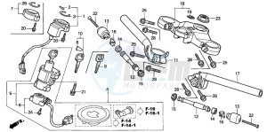 CBR900RR FIRE BLADE drawing HANDLE PIPE/TOP BRIDGE