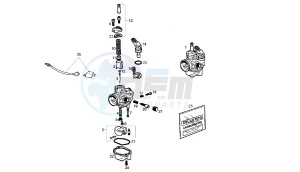 SENDA SM DRD RACING LTD - 50 CC VTHSR2A2B drawing CARBURETOR