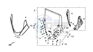 MAXSYM 600I drawing WINDSCREEN