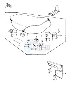 KD 80 C [KD80] (M1-M2) [KD80] drawing SEAT_CHAIN COVER