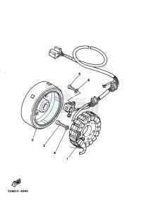 XV250 XV250M (BJP3) drawing GENERATOR