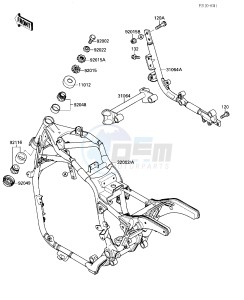 VN 1500 A [VULCAN 88] (A1-A5) [VULCAN 88] drawing FRAME