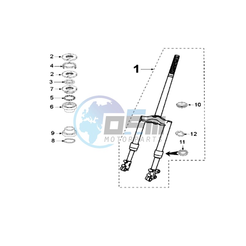 FRONT FORK / STEERINGHEAD