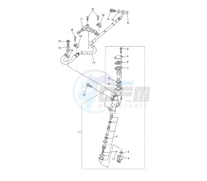 WR X 250 drawing REAR MASTER CYLINDER