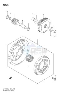 LT-Z400 (E19) drawing STARTER CLUTCH