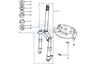 TREKKER - 100 cc drawing FRONT FORK