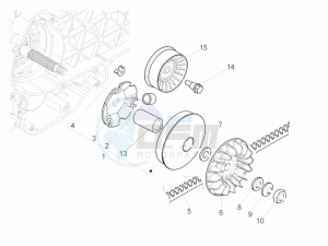 MP3 300 ie E4 LT BUSINESS - SPORT ABS (EMEA) drawing Driving pulley