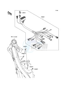 KX250F KX250YCF EU drawing Chassis Electrical Equipment