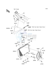 ZR 750 L [Z750 AU] (L7F-L8F) L8F drawing RADIATOR