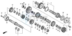 CB1100SF drawing TRANSMISSION