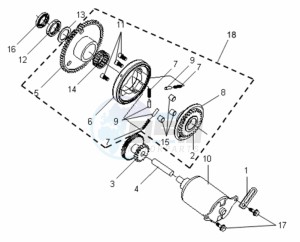 VS 125 EURO3 drawing STARTER / STARTER CLUTCH