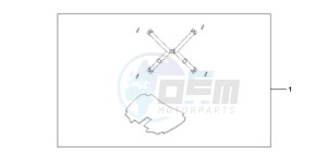 FJS400D9 Europe Direct - (ED) drawing KIT MAT AND STRAP