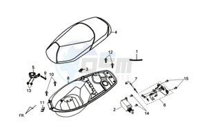 SYMPHONY SR 125 CH drawing HELMET BOX