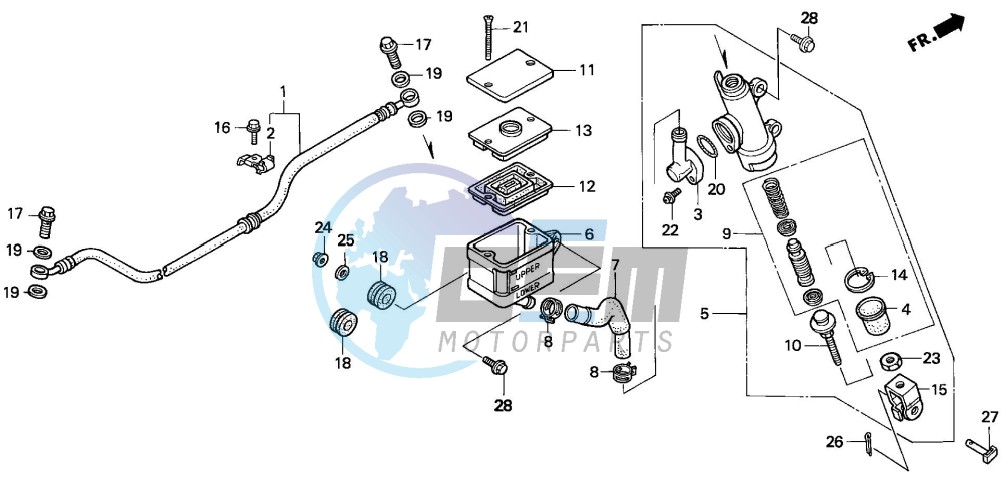 REAR BRAKE MASTER CYLINDER