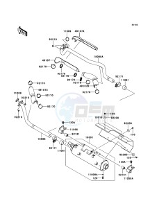 KVF750_4X4_EPS KVF750GCS EU GB drawing Muffler(s)