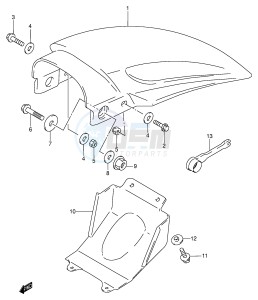 RM80 (P3-P28) drawing REAR FENDER