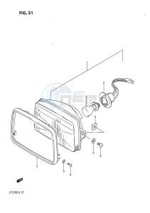 LT230E (E1) drawing HEADLAMP