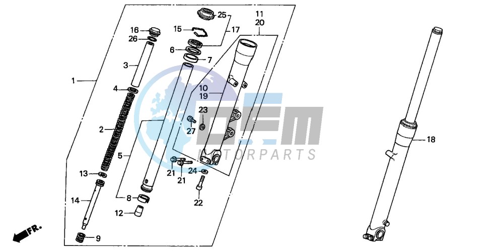 FRONT FORK (VT1100C)