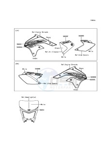 KLX450R KLX450AGF EU drawing Decals