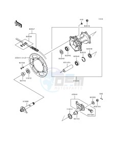 KDX 250 D [KDX250] (D1-D4) [KDX250] drawing REAR HUB