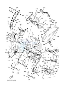 XP500A T-MAX T-MAX 500 (59CD) drawing LEG SHIELD