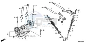 TRX500FPAE TRX500FPA Europe Direct - (ED) drawing CAMSHAFT/ VALVE