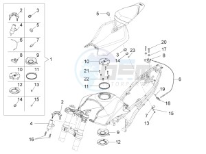 RS4 125 4T (AU, CA, EU, HK, J, RU, S, USA) drawing Locks