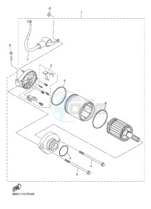 YZF-R1 998 R1 (2CRJ 2CRK) drawing STARTING MOTOR