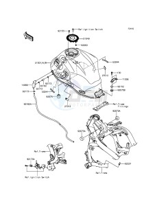 VERSYS_650_ABS KLE650FFF XX (EU ME A(FRICA) drawing Fuel Tank