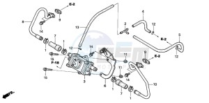 CBF500 drawing AIR INJECTION CONTROL VALVE