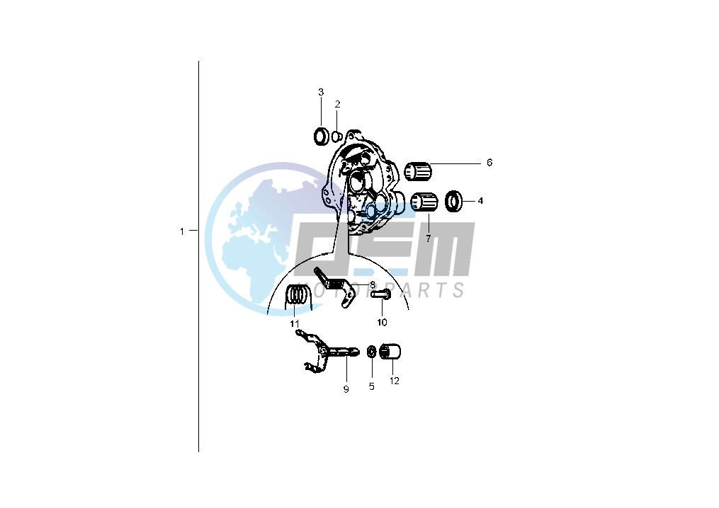 Component Rear Hub Single Gear