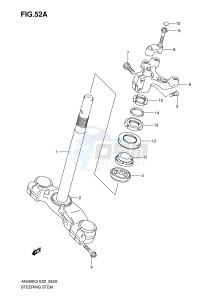 AN400 (E2) Burgman drawing STEERING STEM (AN400SK5 SK6)