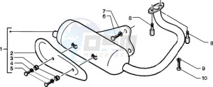 Zip 50 4T drawing Silencer