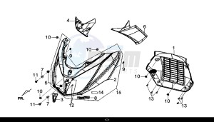 GTS 300I ABS (LN30W9-EU) (L7-M0) drawing FR. COVER / GTS 300I ABS (LN30W9-EU) (L7-M0)