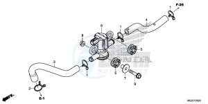 CB500FE CB500F UK - (E) drawing AIR INJECTION SOLENOID VALVE