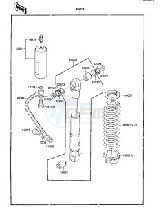 KX 80 E [KX80] (E2-E3) [KX80] drawing SHOCK ABSORBER -- 84 KX80-E2- -