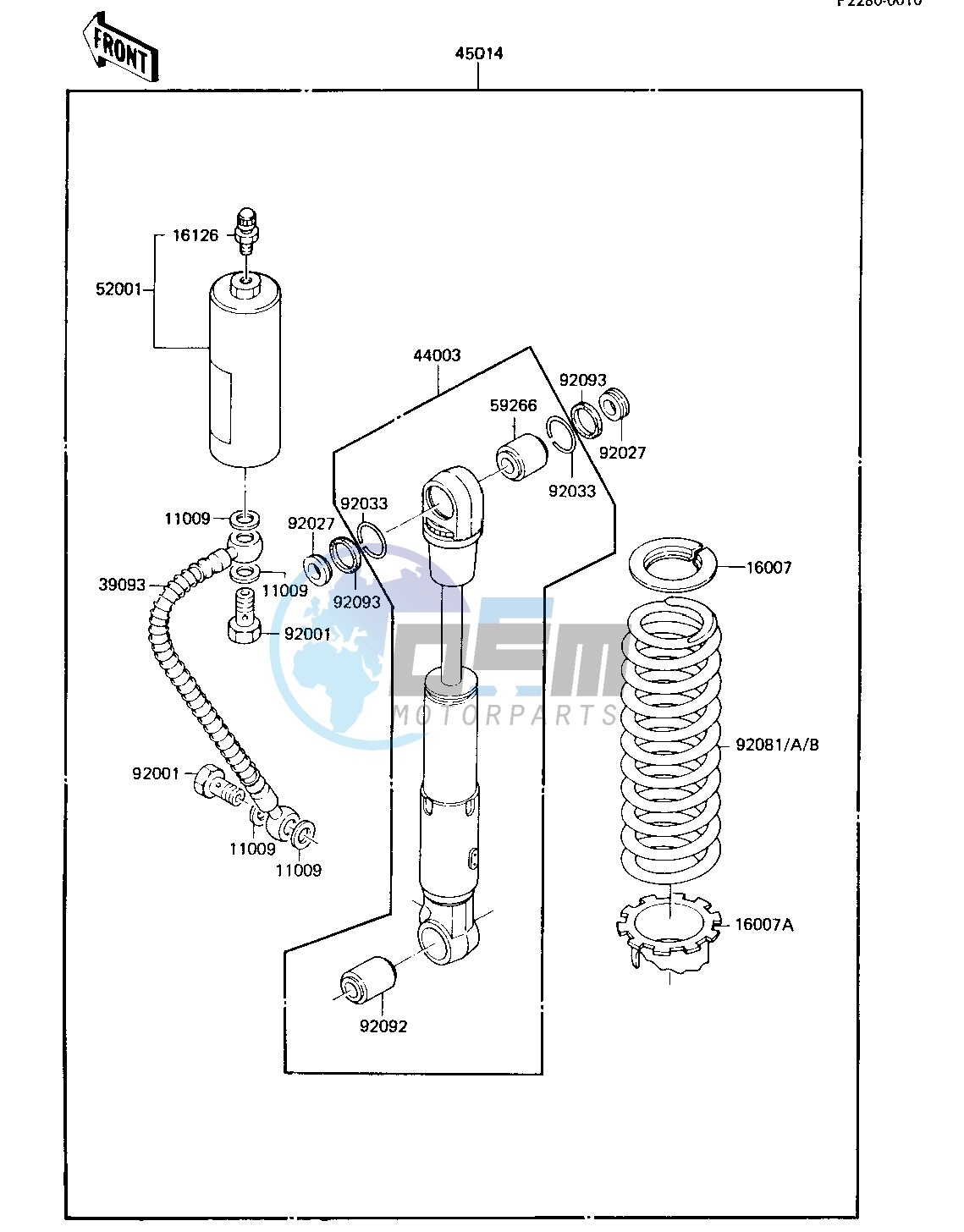 SHOCK ABSORBER -- 84 KX80-E2- -