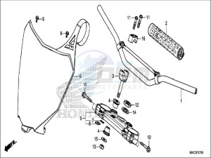 CRF450RXH Europe Direct - (ED) drawing HANDLE PIPE/TOP BRIDGE