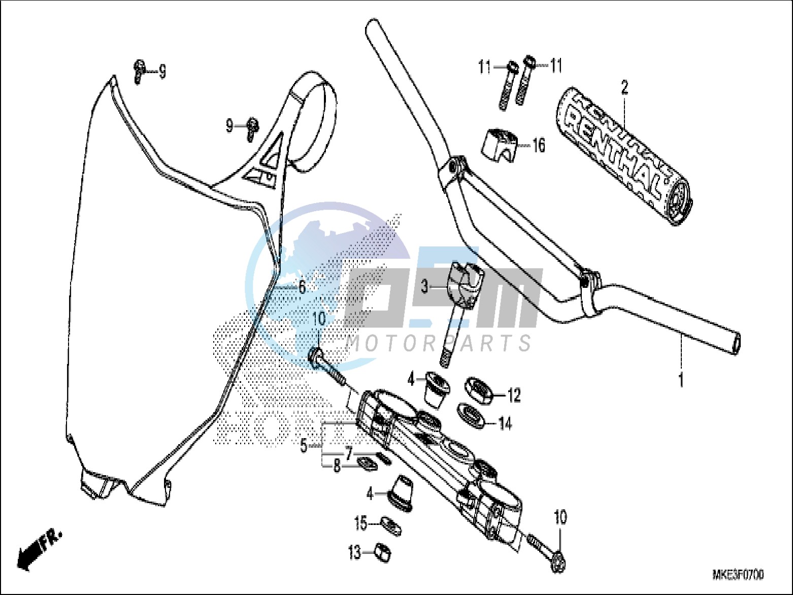 HANDLE PIPE/TOP BRIDGE