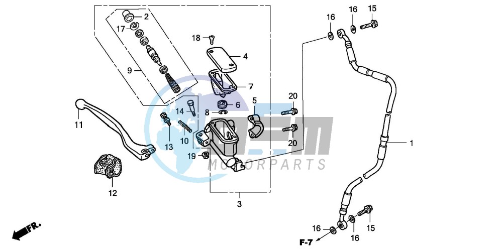 FR. BRAKE MASTER CYLINDER