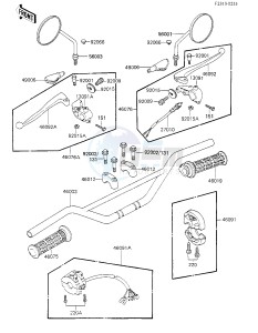 KL 250 C [KLR250] (C1-C2) [KLR250] drawing HANDLEBAR