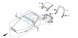 CBR600F3 drawing SEAT/SEAT COWL